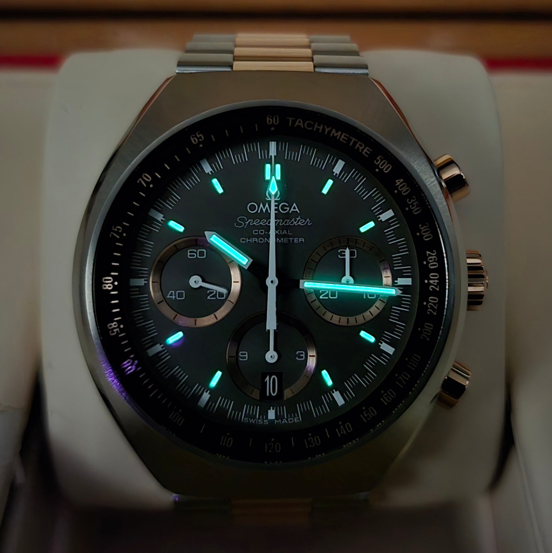 Omega Speedmaster MKII Two Tone 18k Rose Gold & Stainless Steel - Chronologic