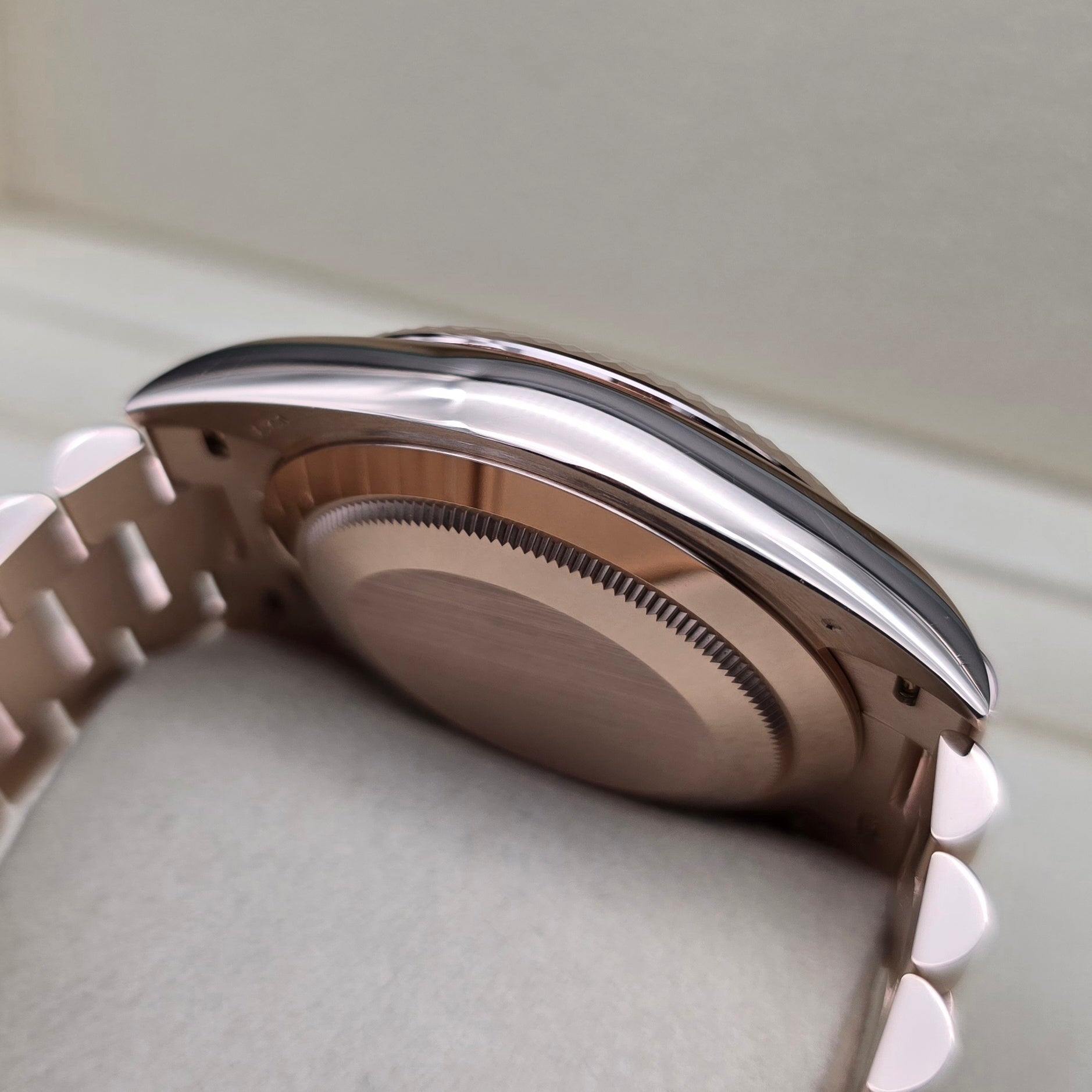 Rolex Day - Date 40 Extremely Rare Factory Eisenkiesel Stone Dial With Diamond Markers Complete Set - Chronologic