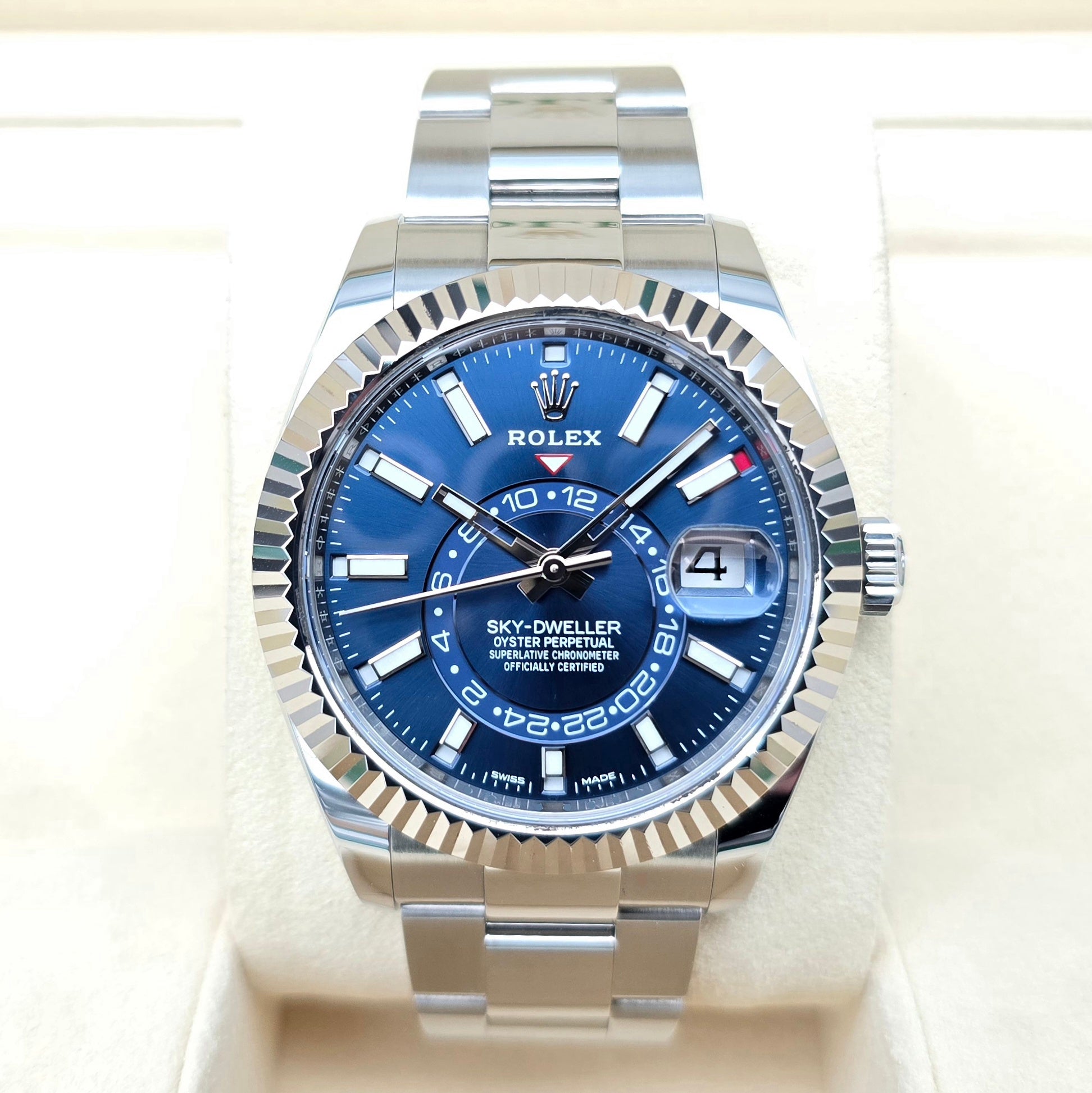 Rolex Sky - Dweller 42mm Blue Dial Complete Set - Chronologic