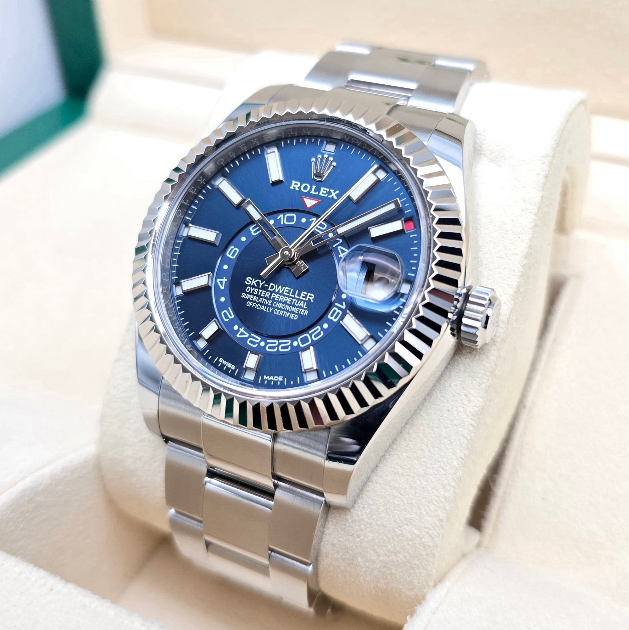 Rolex Sky - Dweller 42mm Blue Dial Complete Set - Chronologic