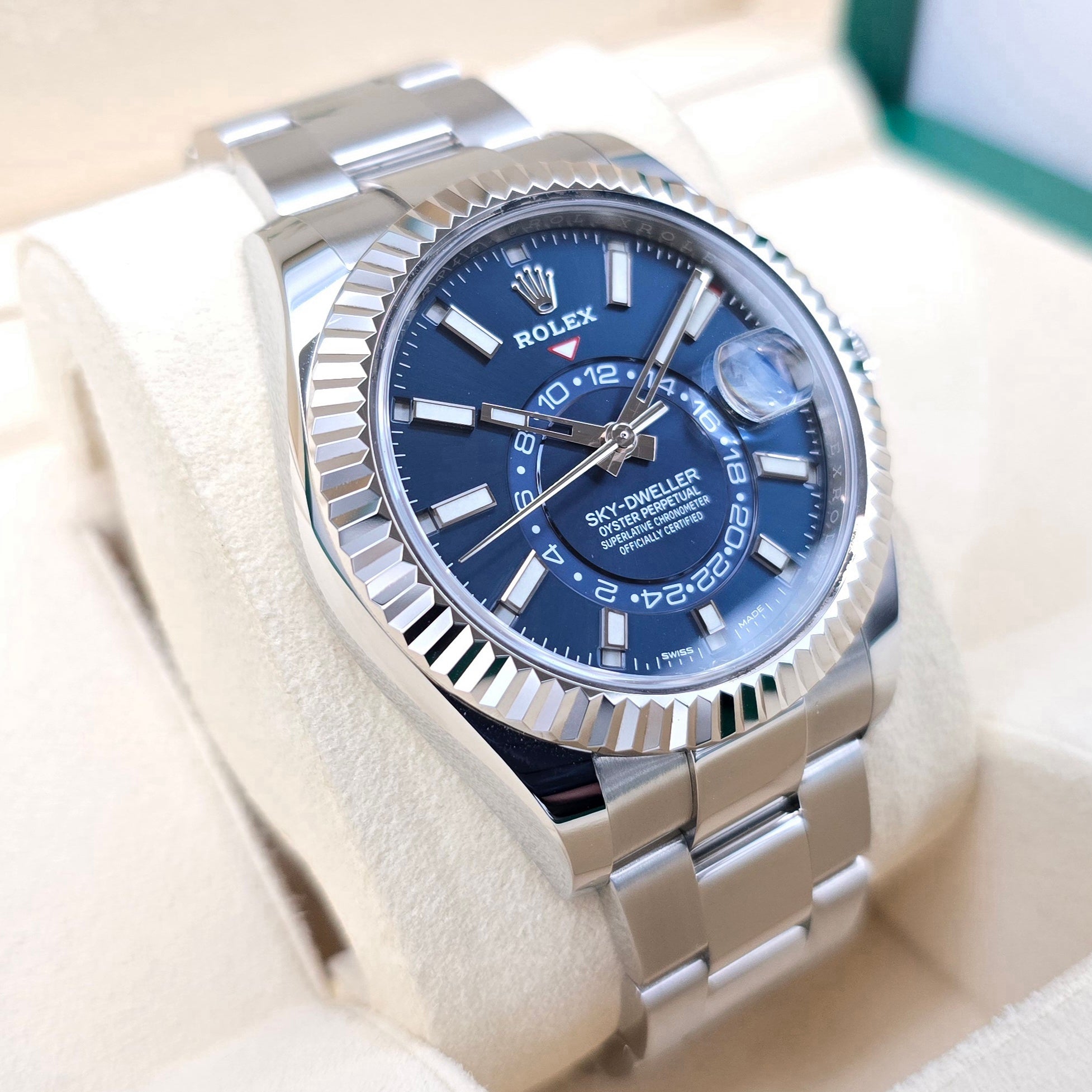 Rolex Sky - Dweller 42mm Blue Dial Complete Set - Chronologic