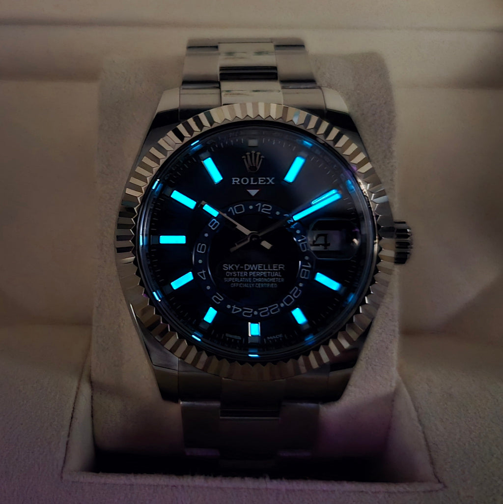 Rolex Sky - Dweller 42mm Blue Dial Complete Set - Chronologic