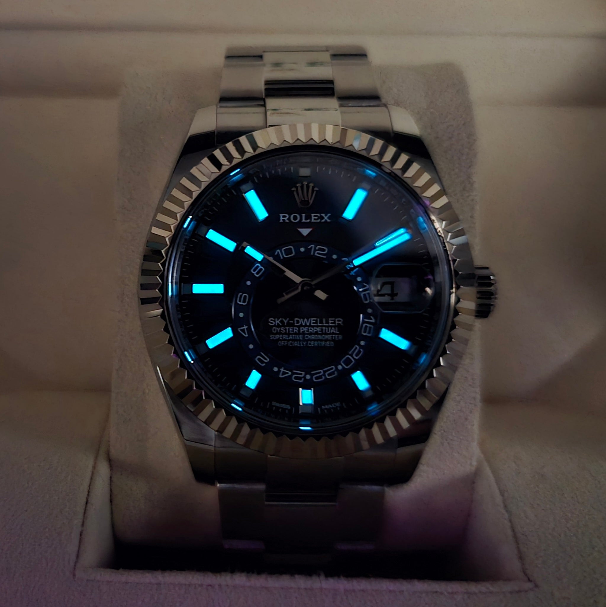 Rolex Sky - Dweller 42mm Blue Dial Complete Set - Chronologic