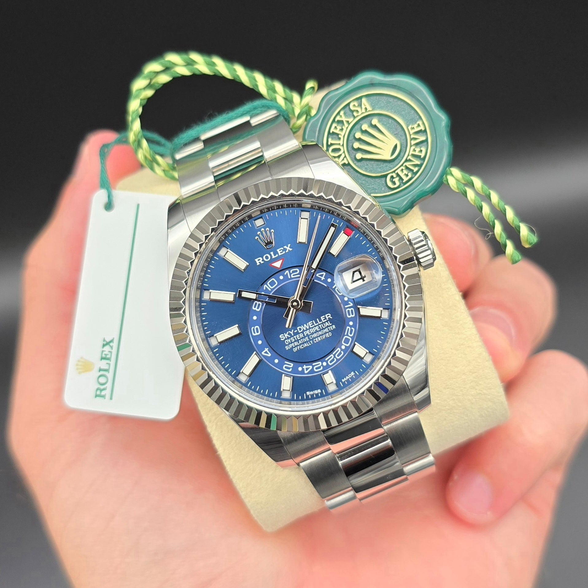 Rolex Sky - Dweller 42mm Blue Dial Complete Set - Chronologic