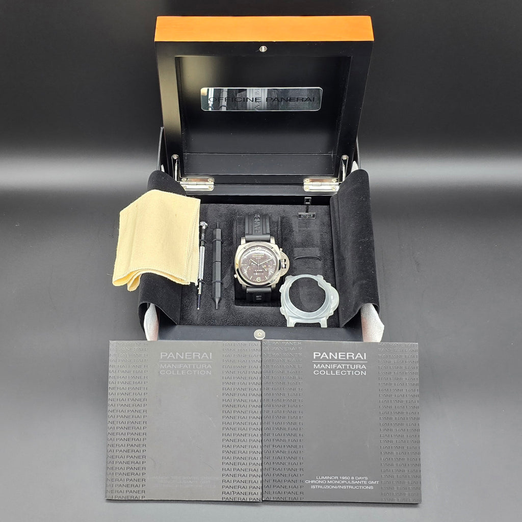 Panerai Luminor 1950 GMT Chronograph 8-Days Monopulsante 44mm