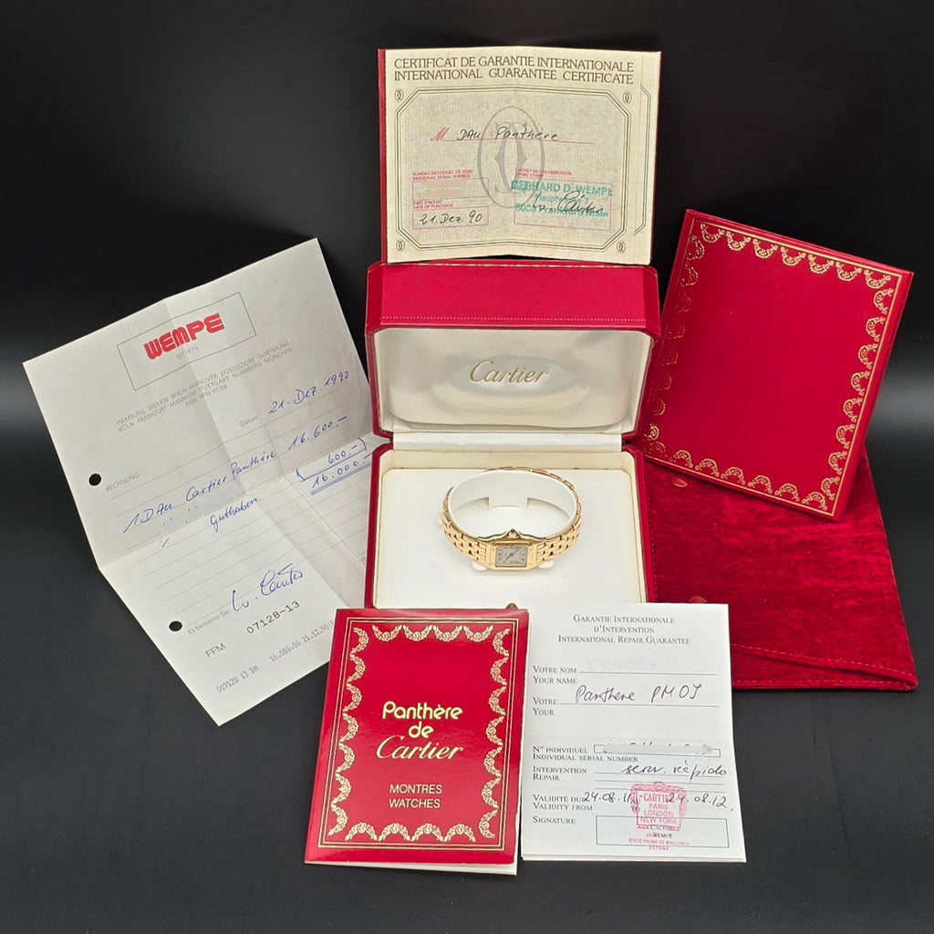 Cartier Panthere Small 18k Yellow Gold With Original Box And Papers