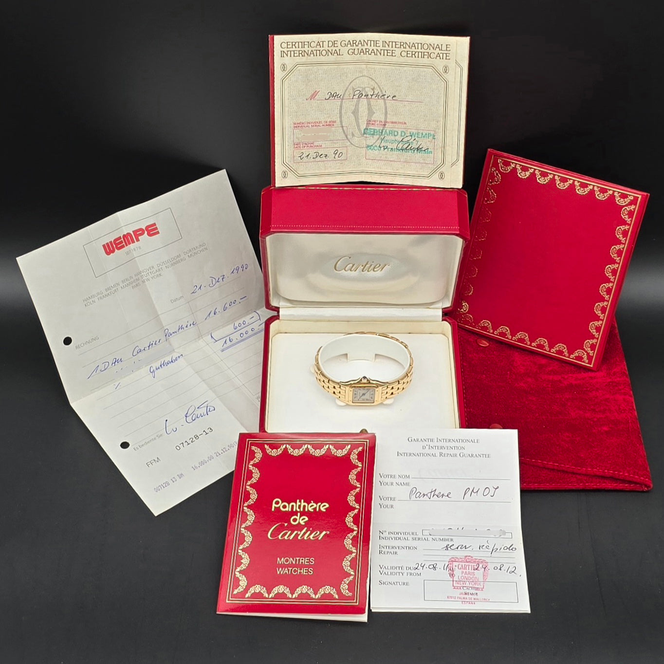 Cartier Panthere Small 18k Yellow Gold With Original Box And Papers